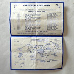 VINTAGE 1960’s MARINELAND OF THE PACIFIC EVENT SCHEDULE PAMPHLET CALIFORNIA